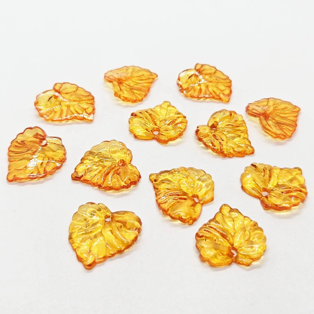 Lístky, 16x16mm, 19ks