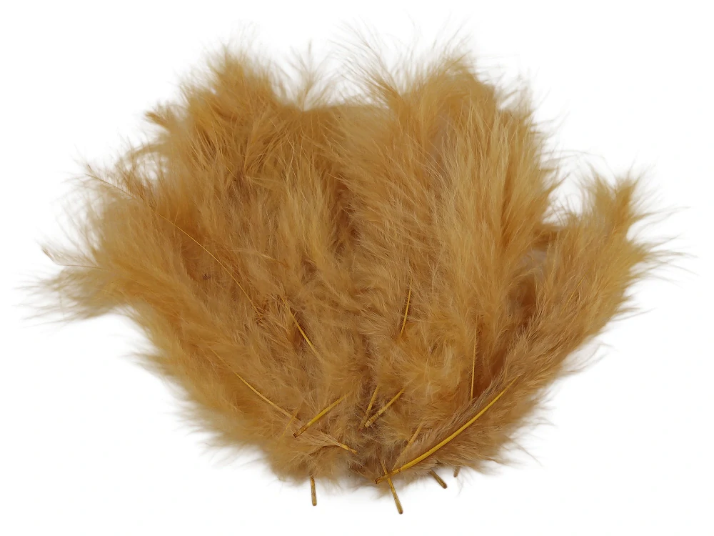 Pštrosí peří, 9-16cm, hnědá, 20ks