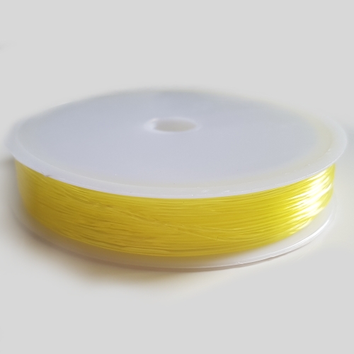 Pruženka kulatá, 0,4-0,6 mm, žlutá, 15-18m