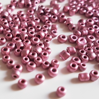 Rokajl metalický, 2mm, růžová, 50g