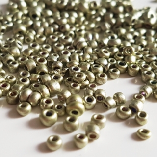 Rokajl metalický, 2mm, zelenožlutá, 50g