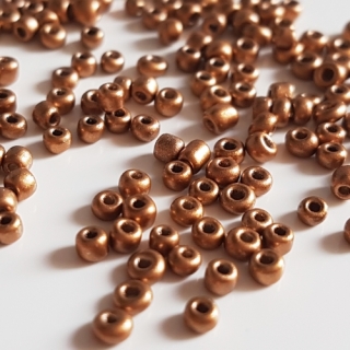 Rokajl metalický, 2mm, měděná tmavá, 50g