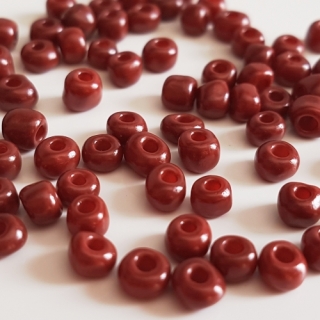 Rokajl perleťový, 4mm, červenohnědá, 50g