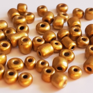 Rokajl metalický, 4mm, zlatá, 50g