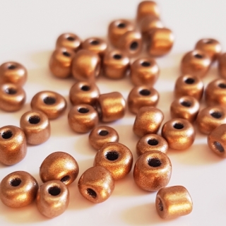 Rokajl metalický, 4mm, měděná tmavá, 50g