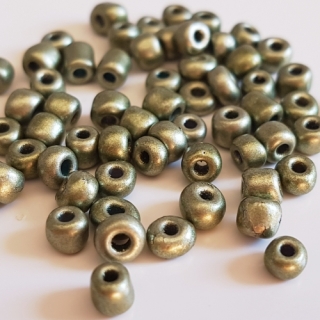 Rokajl metalický, 4mm, zelenožlutá, 50g