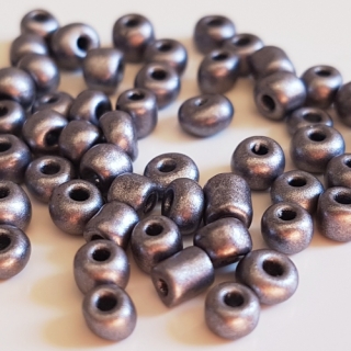 Rokajl metalický, 4mm, šedá, 50g