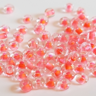 Rokajl s průtahem NEON, 2mm, růžová korálová, 50g