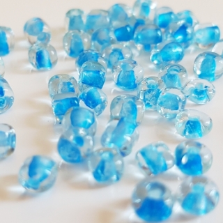 Rokajl s průtahem NEON, 4mm, modrá světlá, 50g