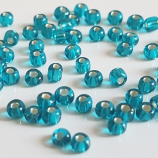 Rokajl s průtahem, 3mm, zelenomodrá, 50g