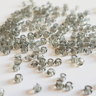 Rokajl transparentní, 2mm, šedá, 50g