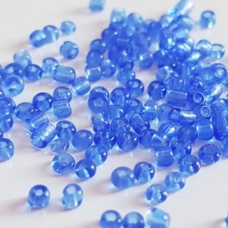 Rokajl transparentní, 2mm, modrá kobaltová, 50g