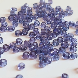 Rokajl transparentní, 3mm, fialová, 50g