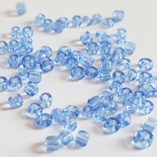 Rokajl transparentní, 3mm, modrá zvonková, 50g