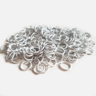 Spojovací kroužek, bílá, 8mm, 25g