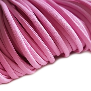 Šňůra plochá, 1x2,5mm, růžová, 1m