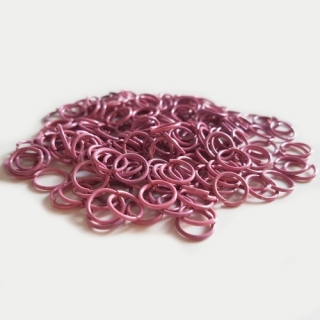 Spojovací kroužek, růžová, 8mm, 25g