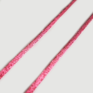 Šňůra saténová, 2mm, červená, 5m
