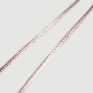 Šňůra saténová, 2mm, hnědá, 5m