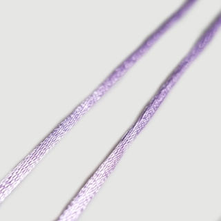 Šňůra saténová, 2mm, fialová světlá, 5m