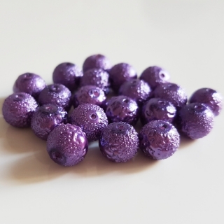 Zigana, 8mm, fialová tmavá, 20ks