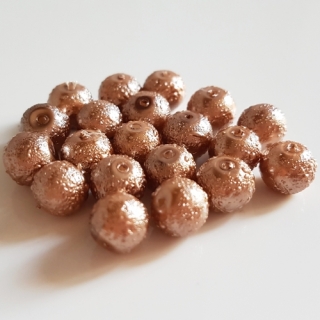 Zigana, 8mm, hnědá světlá, 20ks