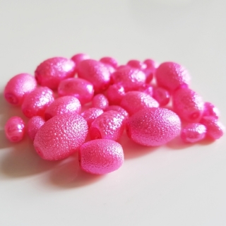 Zigana oválky, 5-15mm, růžová, 25g