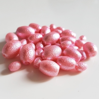 Zigana oválky, 5-15mm, růžová světlá, 25g