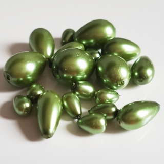 Voskované kapky, MIX, zelená stepní, 50g
