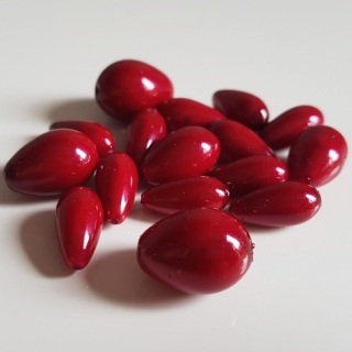 Voskované kapky, MIX, červená tmavá, 50g