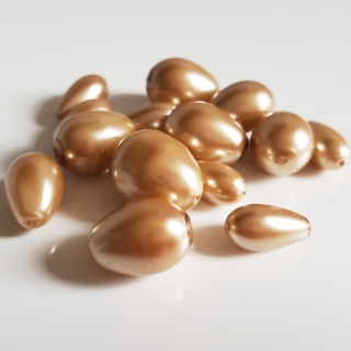 Voskované kapky, MIX, hnědá písková, 50g