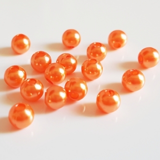 Voskovky, 4mm, oranžová dýně, 100ks