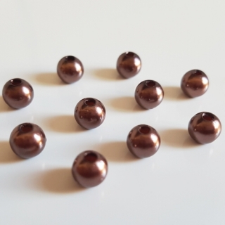 Voskovky, 4mm, hnědá, 100ks