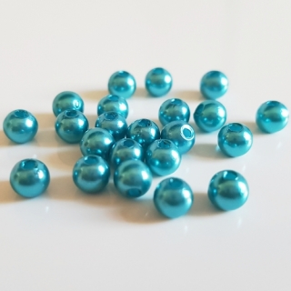 Voskovky, 4mm, modrá kachní, 100ks