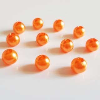 Voskovky, 6mm, oranžová, 100ks