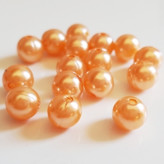 Voskovky, 8mm, lososová tmavá, 20ks