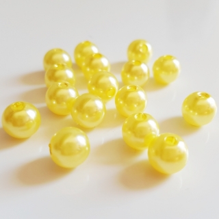 Voskovky, 8mm, žlutá neapolská, 20ks