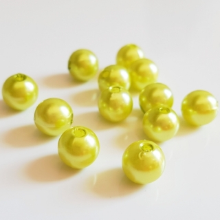Voskovky, 8mm, zelená světlá, 20ks