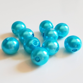 Voskovky, 8mm, tyrkysová, 20ks