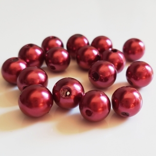 Voskovky, 8mm, bordó, 20ks
