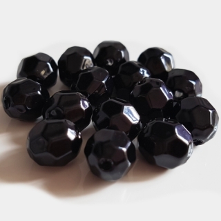 Voskované ohňovky, 10mm, černá, 10ks