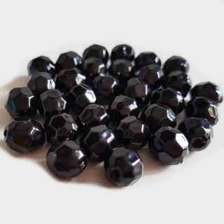Voskované ohňovky, 8mm, černá, 10ks