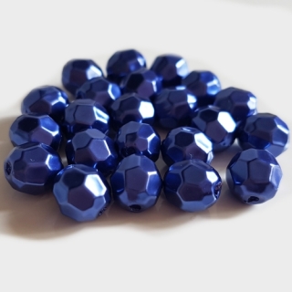 Voskované ohňovky, 8mm, modrá královská, 10ks