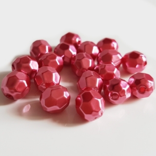 Voskované ohňovky, 8mm, červená světlá, 10ks