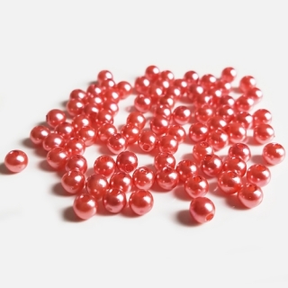 Voskovky, 4mm, červená světlá, 100ks