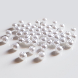 Voskovky, 6mm, bílá, 100ks