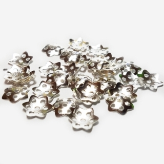 Kaplíky, 10mm, sříbrná, 20ks