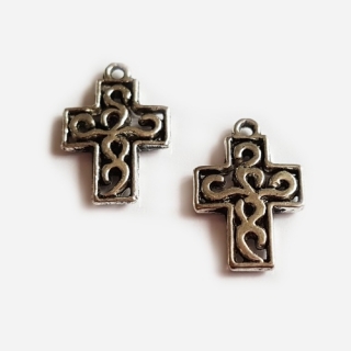 Přívěsek 19x13mm, křížek, 1ks