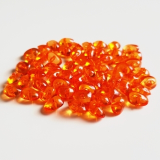 Plastový zlomek, 6x8mm, oranžová, 10g
