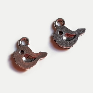 Přívěsek 11x11mm, ptáček, 1ks